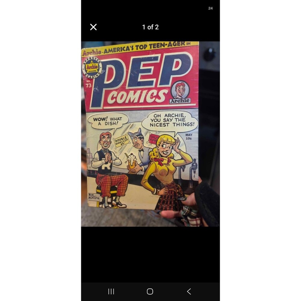 Pep Comics Tin Sign